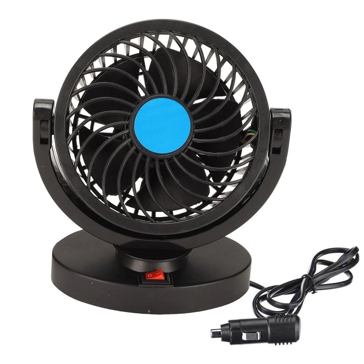 GENERICO - Ventilador para carro 12 v ventilador de 1 cabeza