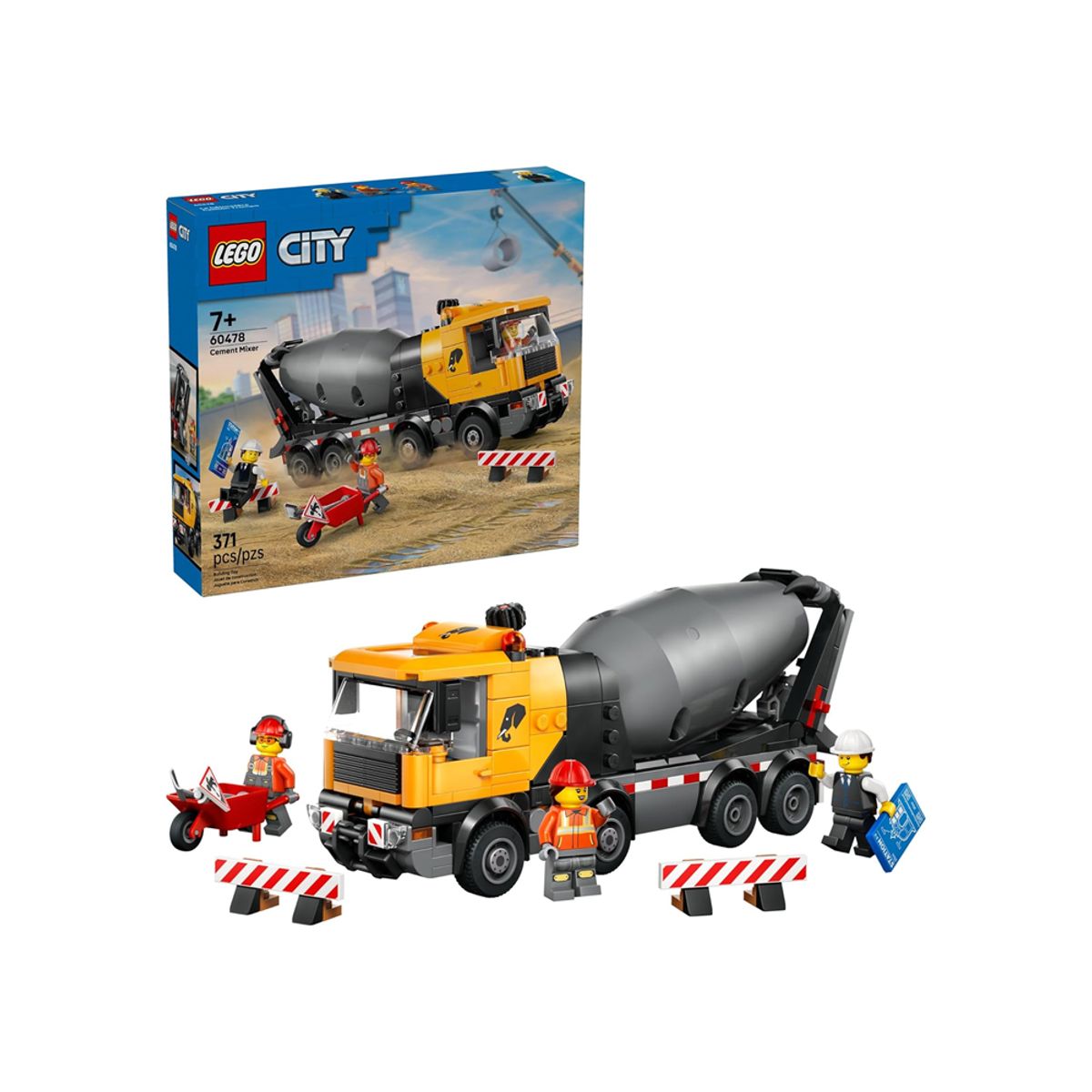 LEGO - LEGO City Cement Mixer Truck Buildin 60478
