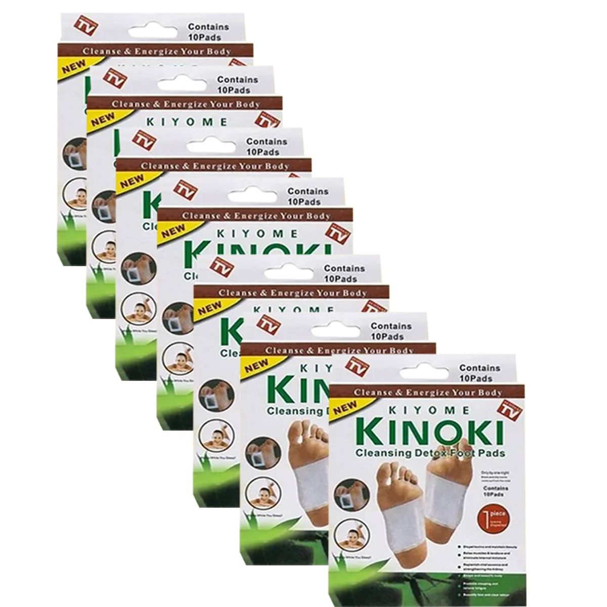 GENERICO - 100 Parches KINOKI Desintoxicante Original 10 cajas