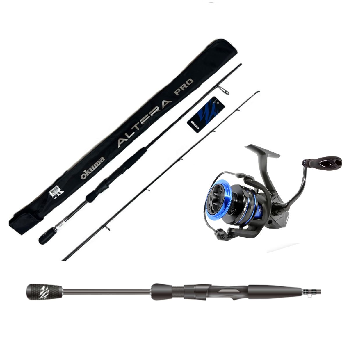 EQUIPO DE PESCA SPINNING CAÑA 2.70 M Y CARRETE 4000, marca OKUMA - Foto Principal