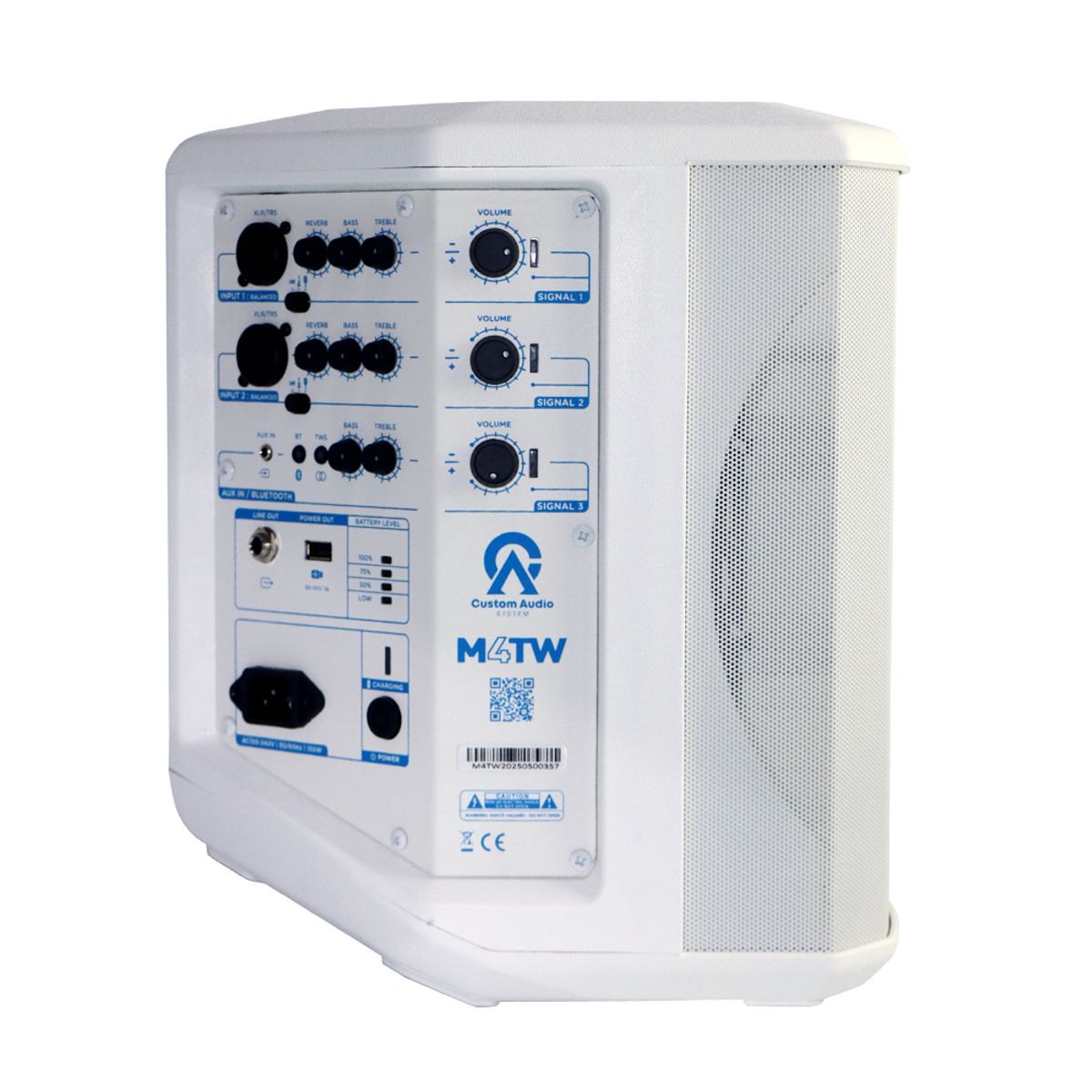 CUSTOM - CUSTOM AUDIO PARLANTE BLUETOOTH PORTATIL M4T WHITE