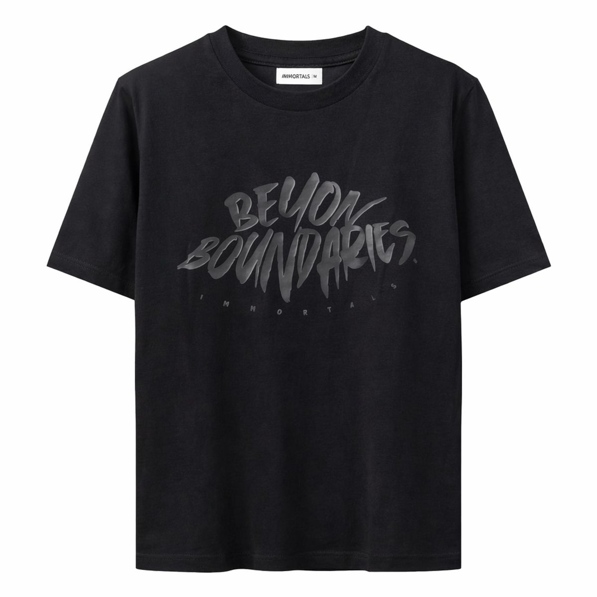 GENERICO - Polo Hombre Urbano “Beyond Boundaries” Negro Streetwear Casual