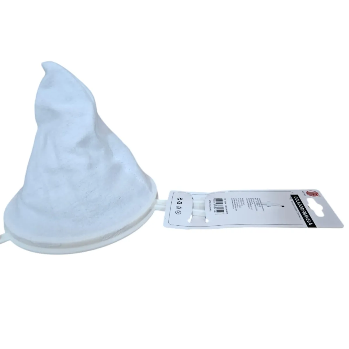 GENERICO - Colador De Tela Color Blanco 22 CM Franela De Tela Blanca  X 1 UND