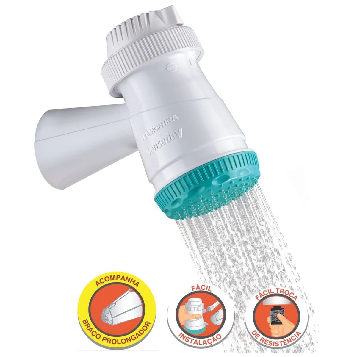 TRAMONTINA - DUCHA TERMA ELECTRICA 3 TEMPERATURAS 5500W 58000/135 TRAMONTINA