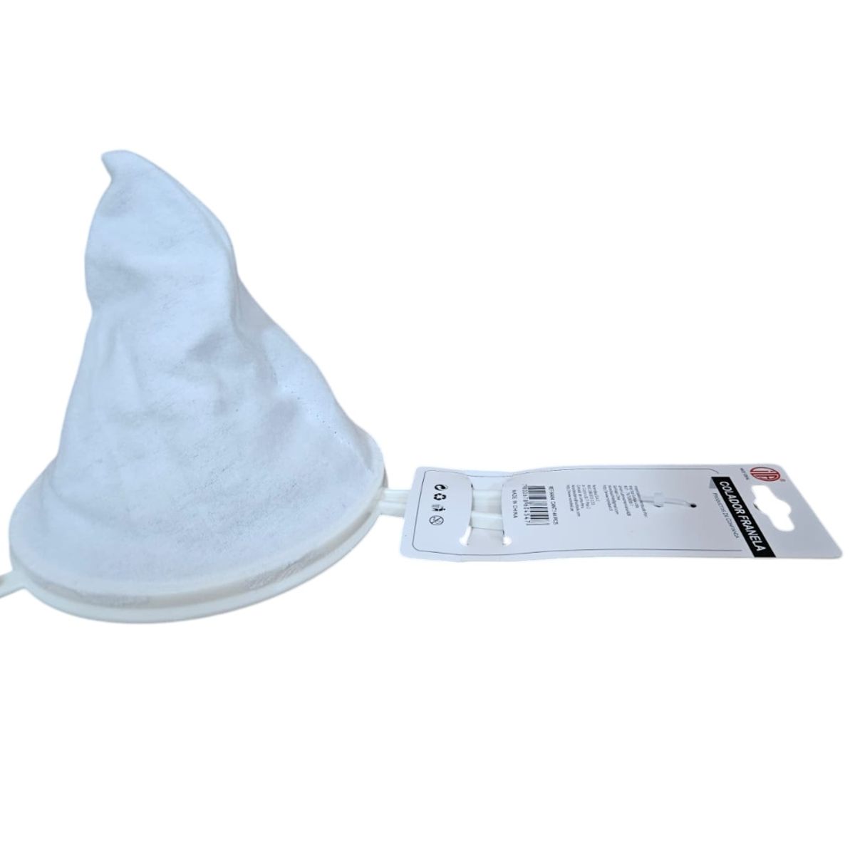 GENERICO - Colador De Tela Color Blanco 22 CM Franela De Tela Blanca  X 2 UND