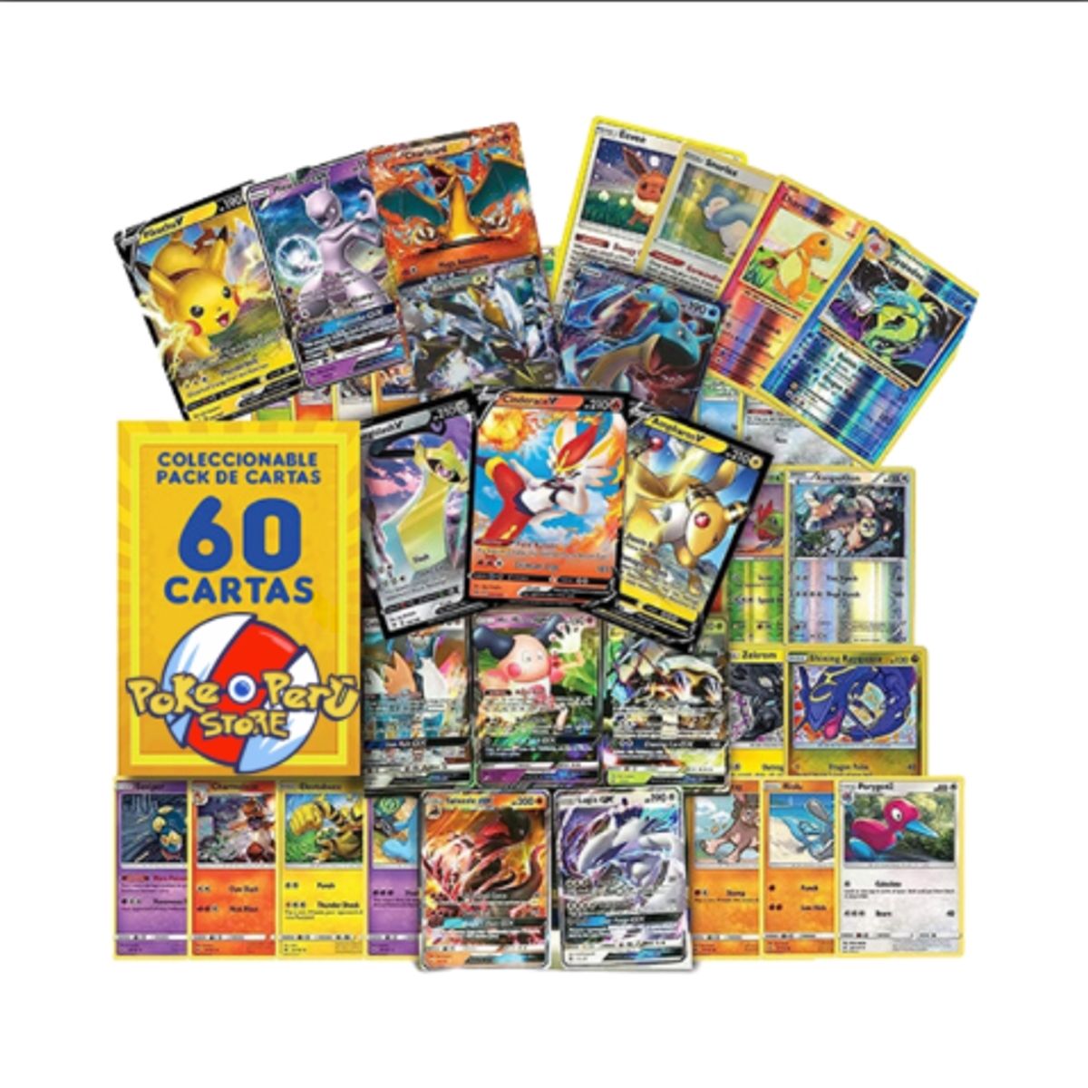 POKEMON - Lote 60 Cartas Al Azar Pokemon TCG