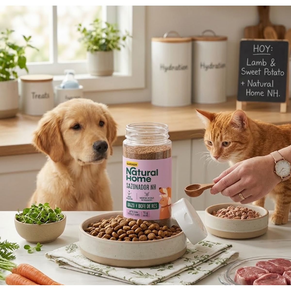 GENERICO - Sazonador Natural de Bazo y Bofe de Res para Perros y Gatos