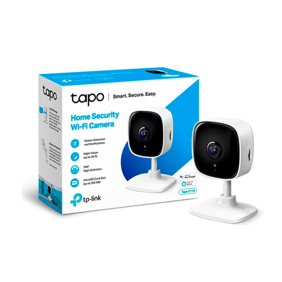 TP LINK - CAMARA TP-LINK TAPO C110 V2 ULTRA HD 1920 X 1080R P-N TAPO C110