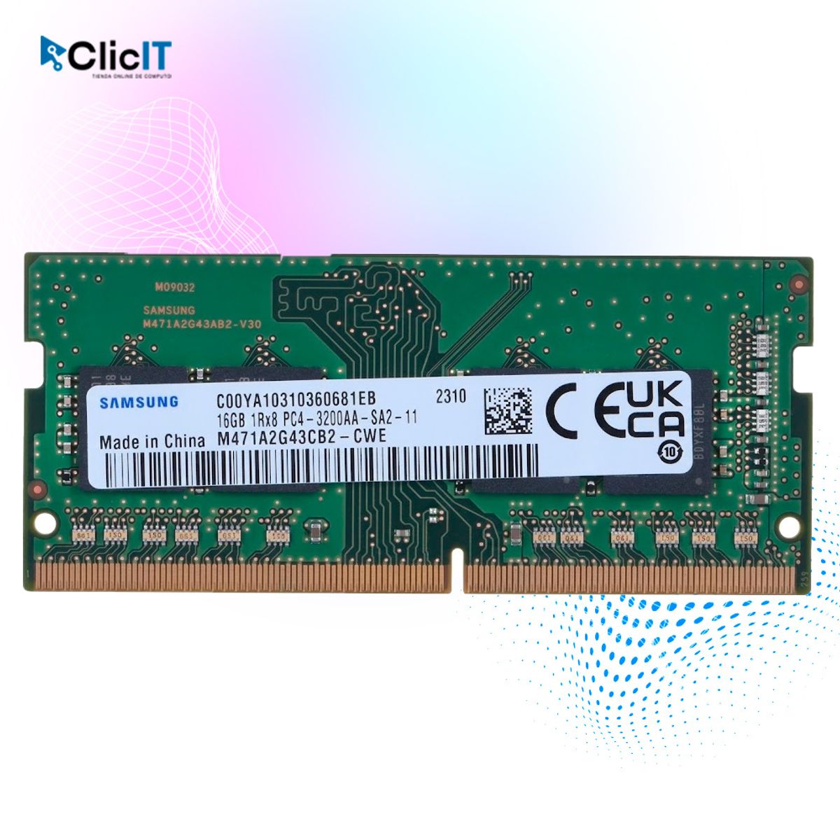 SAMSUNG - MEMORIA RAM LAPTOP SAMSUNG 16GB DDR4-3200MHz PN