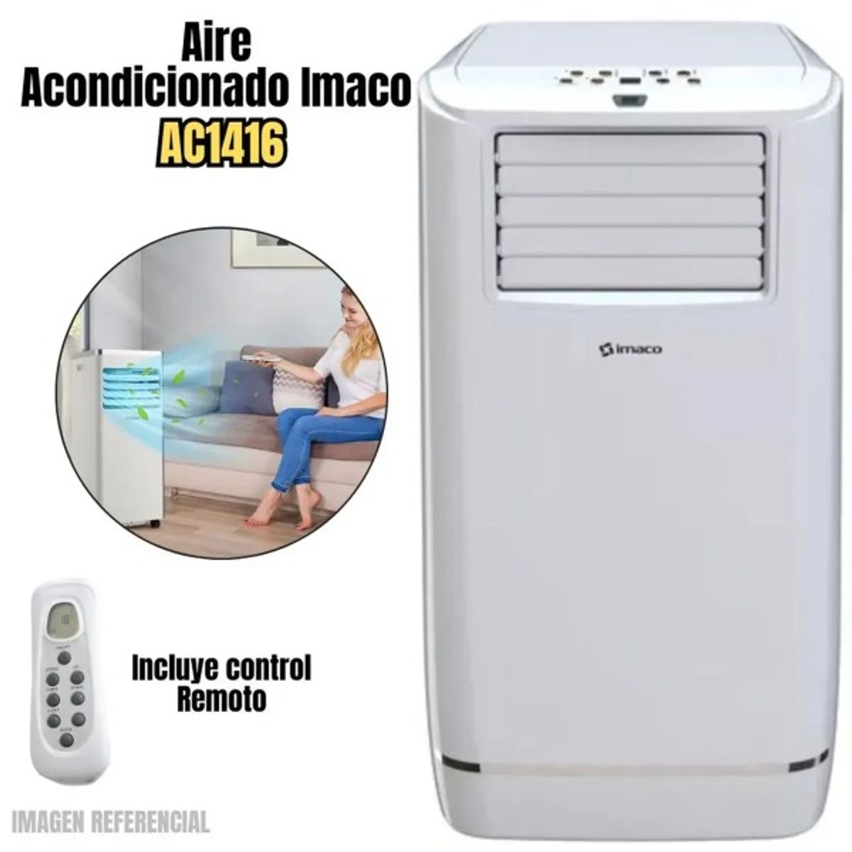 IMACO - Aire Acondicionado Portátil Imaco AC1416