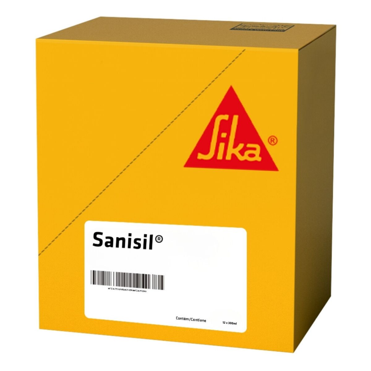 SIKA - Pack 12 unidades Sanisil Transparente - Sellante de silicona multiuso para áreas sanitarias 280 ml