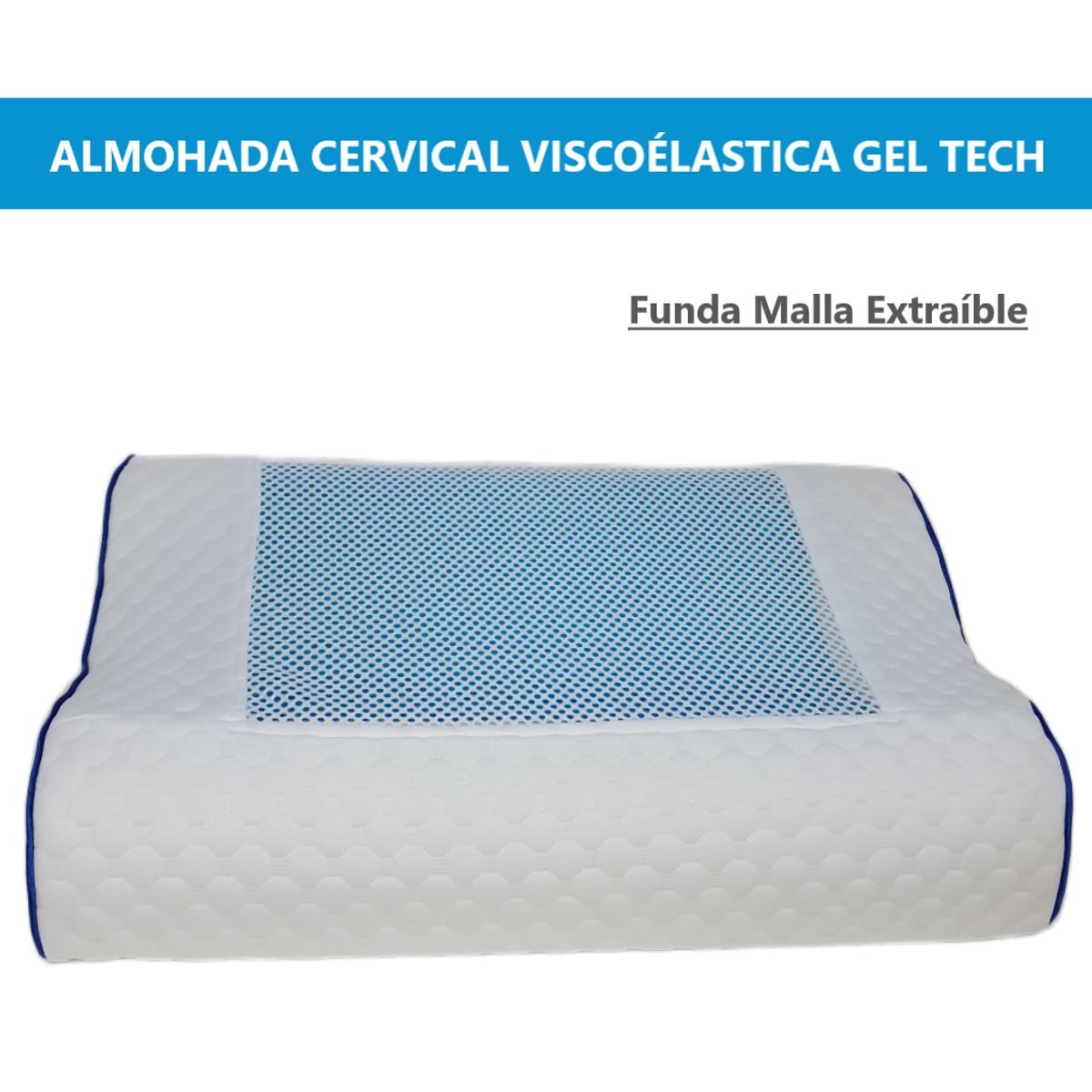 DI ROSSANA - ALMOHADA VISCOELASTICA MEMORY FOAM CON GEL TECH