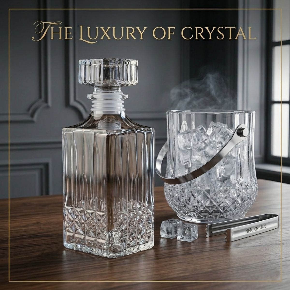 GENERICO - Set de Bar Premium Licorera El Gran Gatsby & Hielera Daisy