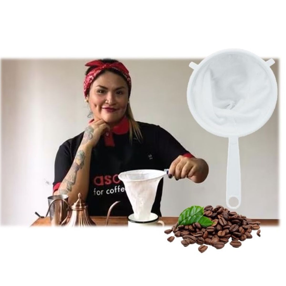 GENERICO - Colador De Alimentos, Pasapurés Tela 22 Cm X 3 UND