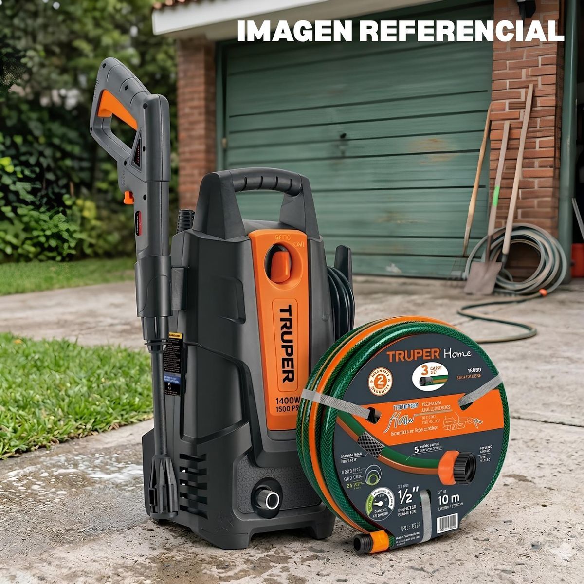 Hidrolavadora Portatil Truper Truper 1500 Psi + Manguera 10, marca Truper - Foto 2