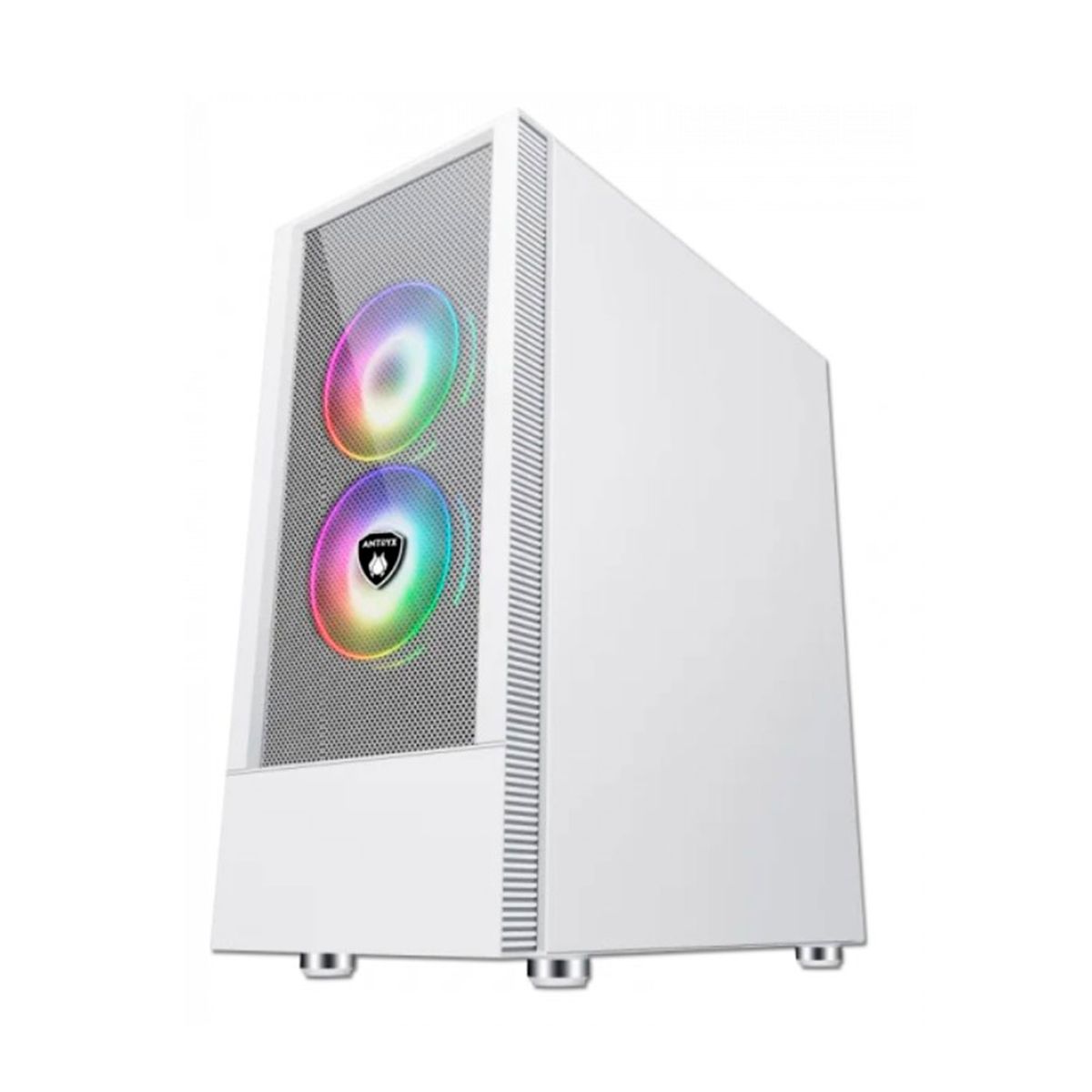 ANTRYX - CASE ANTRYX RX-460 WHITE S-FUENTE MESH LED RGB P-N AC-RX460MW