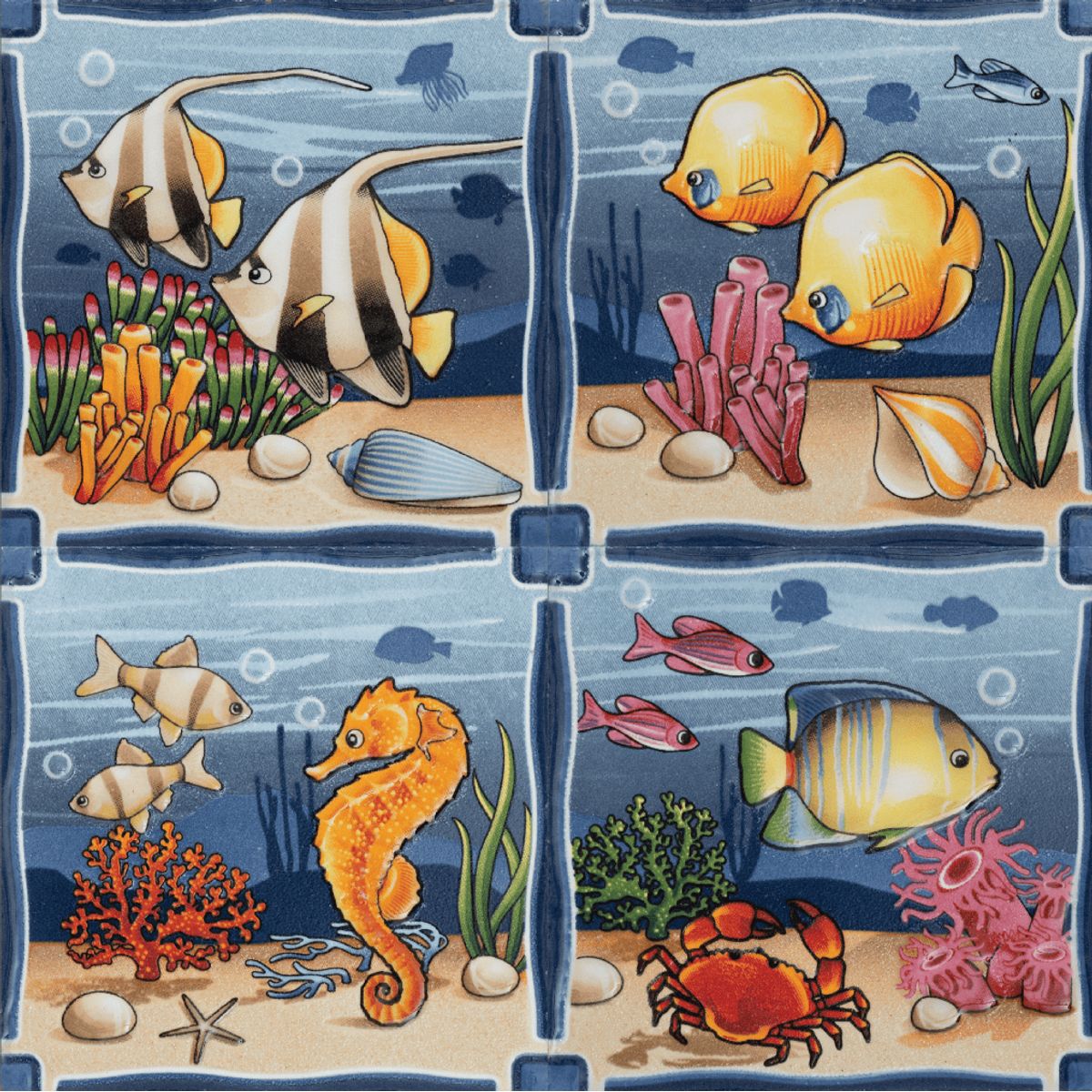 KANTU - 3 PACKS DE TACO CARIBE POR 4 DISEÑOS DIFERENTES  9.6x9.6CM C/U