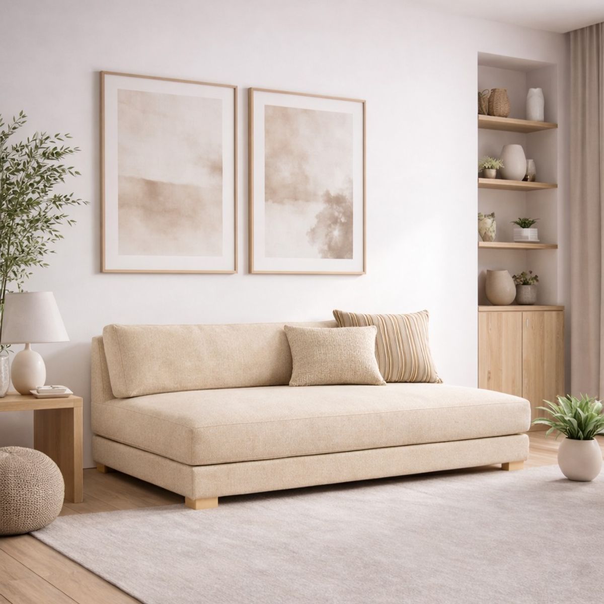 ARTSOFA - Banqueta Tres Cuerpos Aria Sand Antifluido