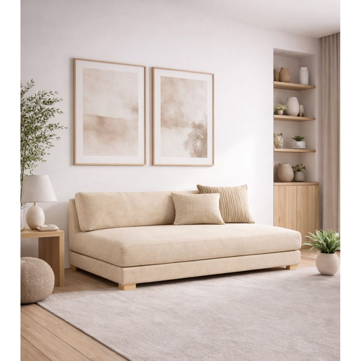 ARTSOFA - Banqueta Tres Cuerpos Aria Sand Antifluido