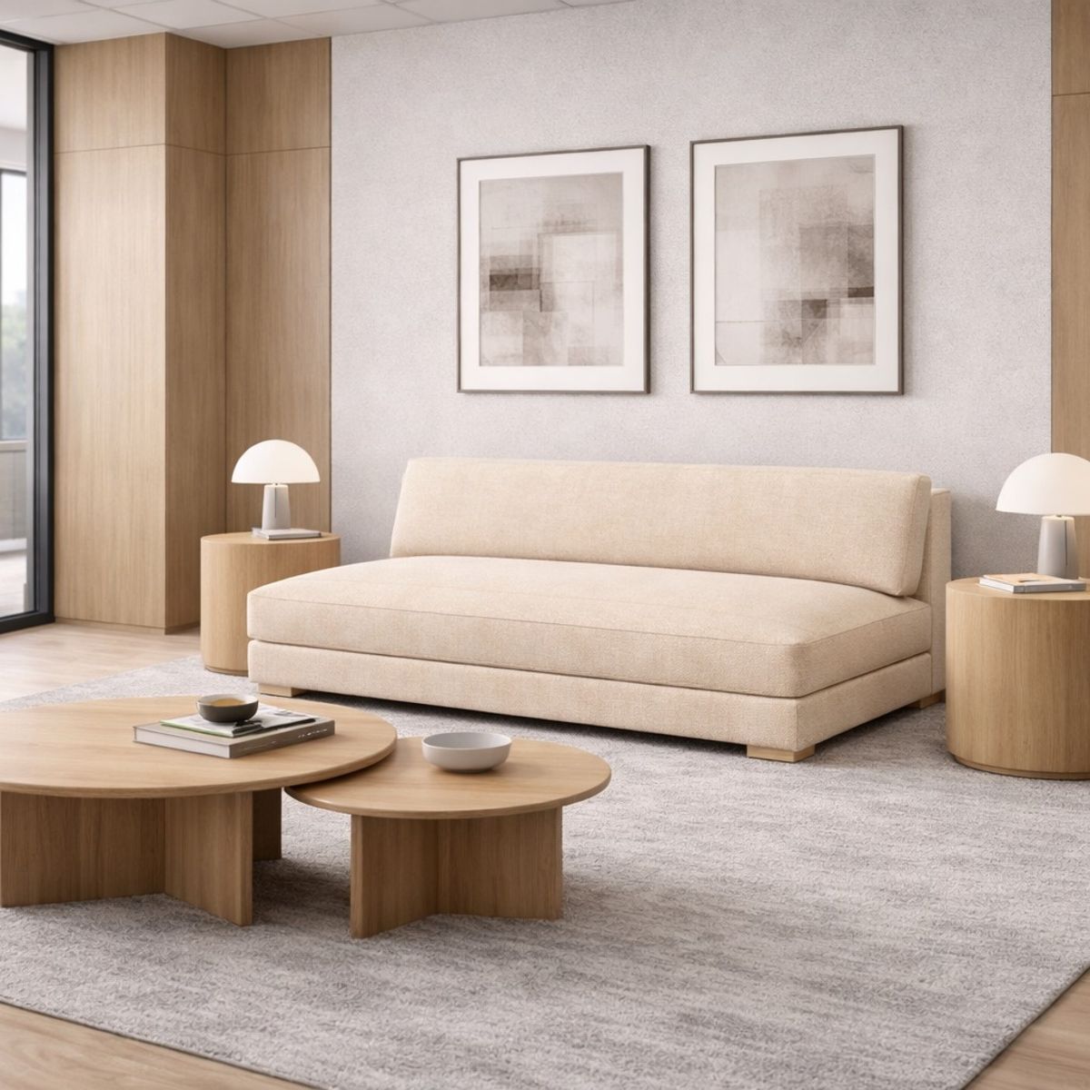 ARTSOFA - Banqueta Tres Cuerpos Aria Sand Antifluido