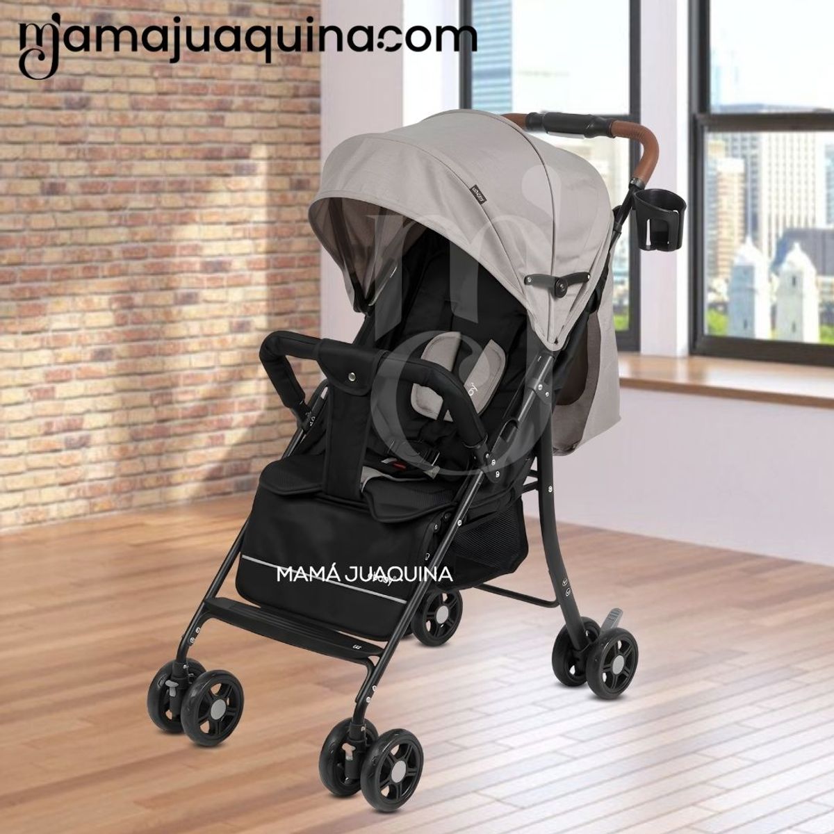 Baby - Coche Cuna Diseño Sofisticado «MADDOX II» Edición Exclusiva Beige