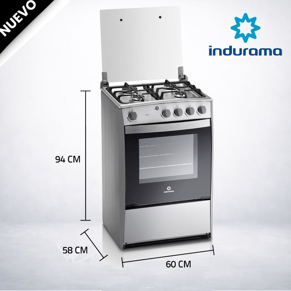 INDURAMA - Cocina a Gas Indurama Coruña QZ 4 Hornillas
