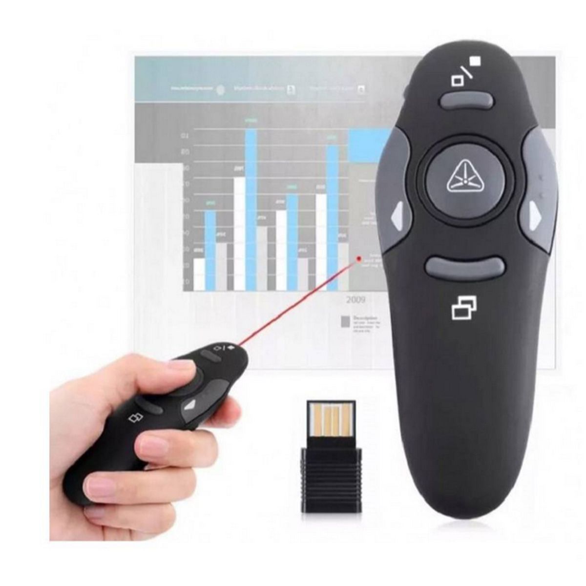 GENERICO - Puntero Láser Presentador De Diapositivas Inalambrico 10m