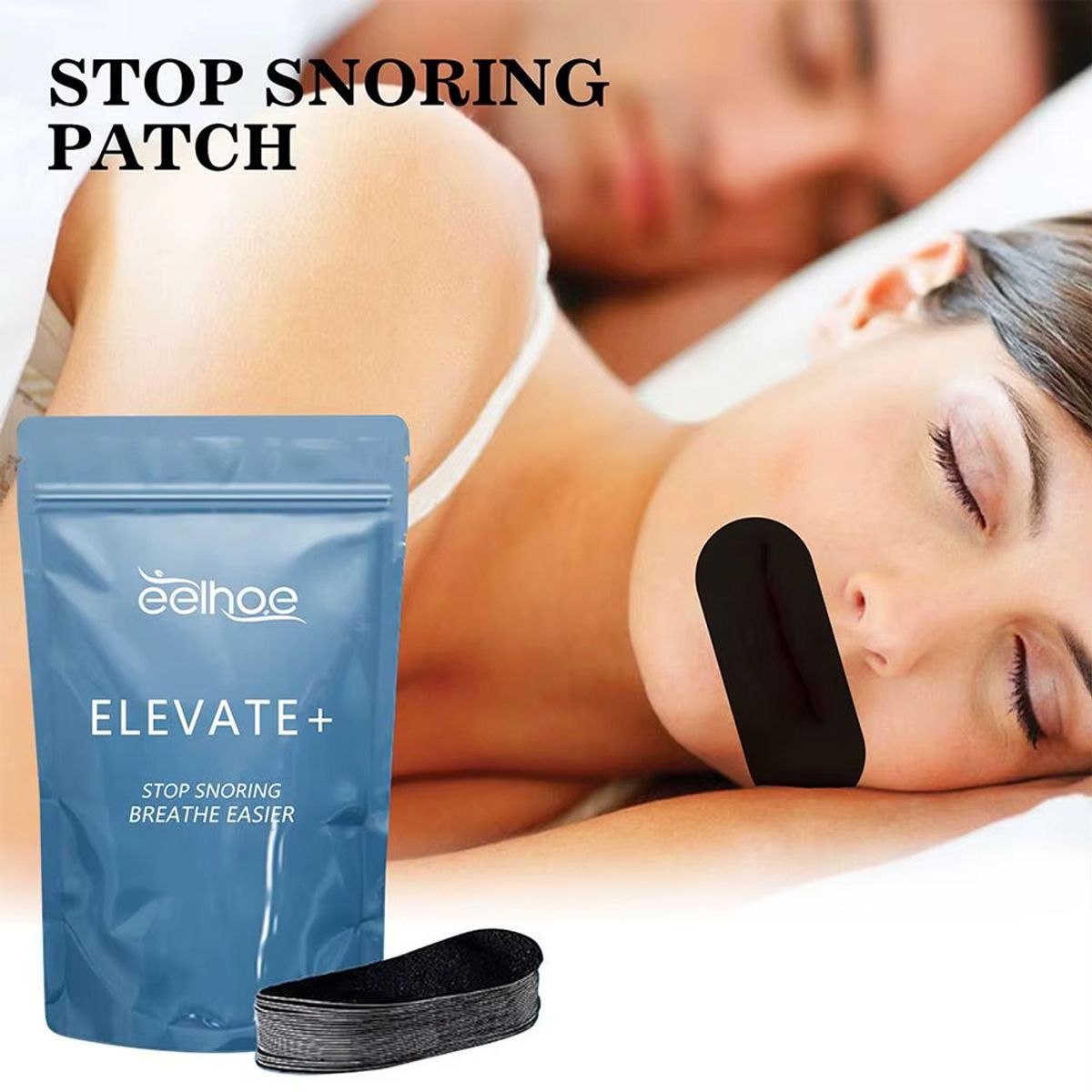 GENERICO - Parches Cintas Bucales para dormir, respiración nasal antironquidos bolsa x 30 Unid.