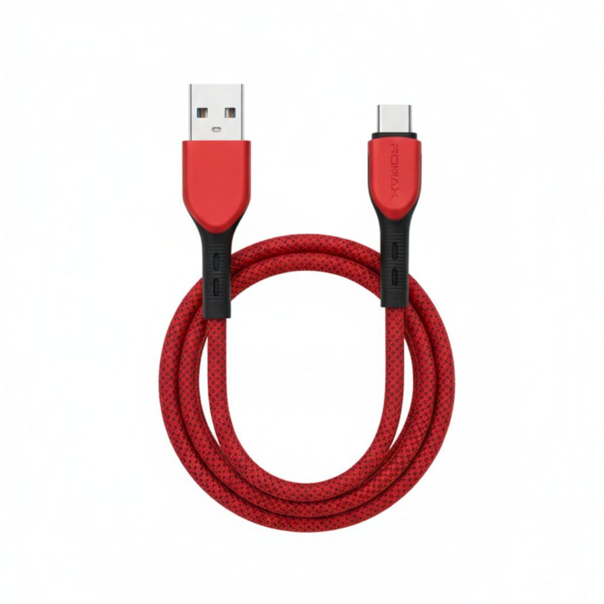 ROMAX - CABLE 6A TIPO USB-A  A USB-C 66W 1 MTS-ROJO