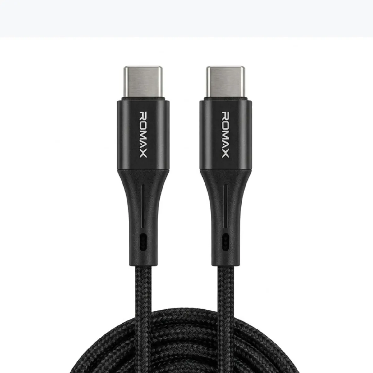 ROMAX - CABLE 6A TIPO C-C 100W 1M - NEGRO