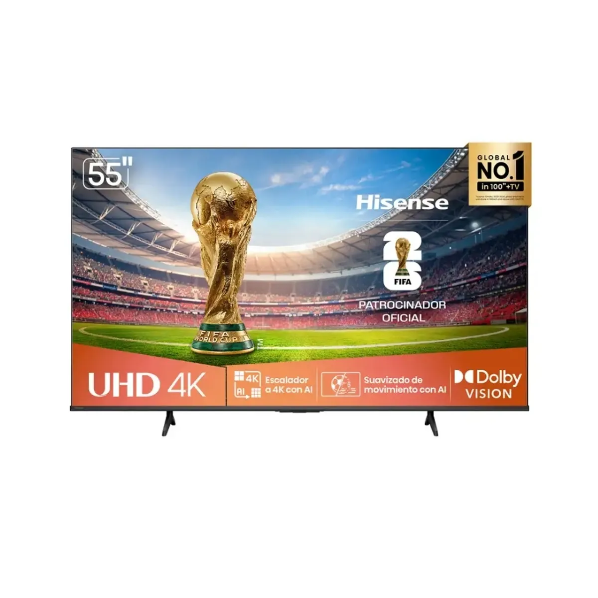 HISENSE - Televisor Hisense 55 55A6N8 UHD 4K Google TV