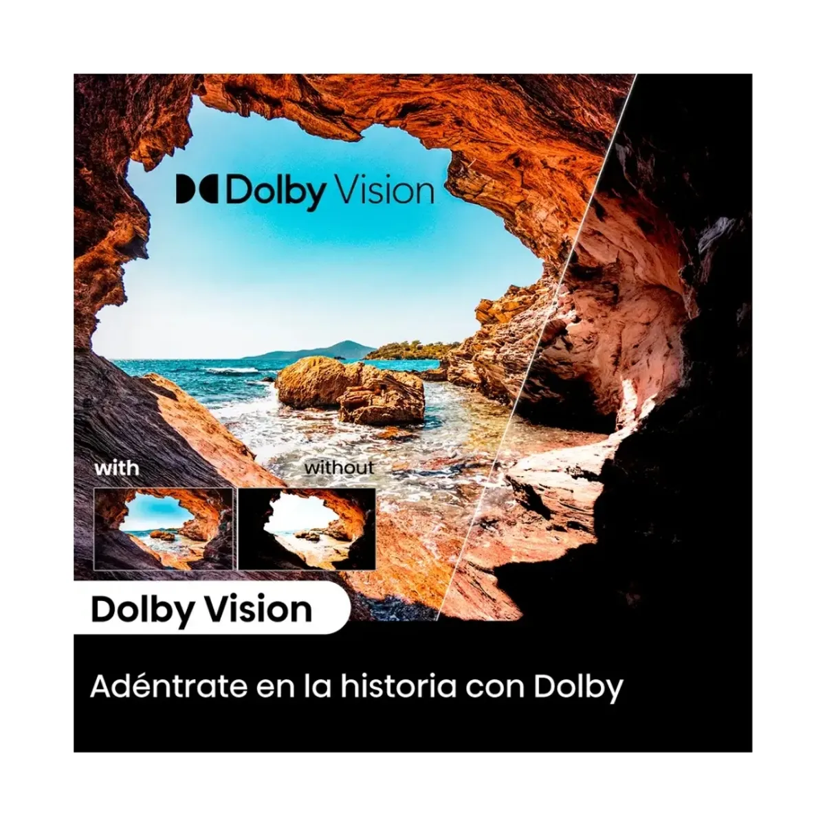 HISENSE - Televisor Hisense 55 55A6N8 UHD 4K Google TV