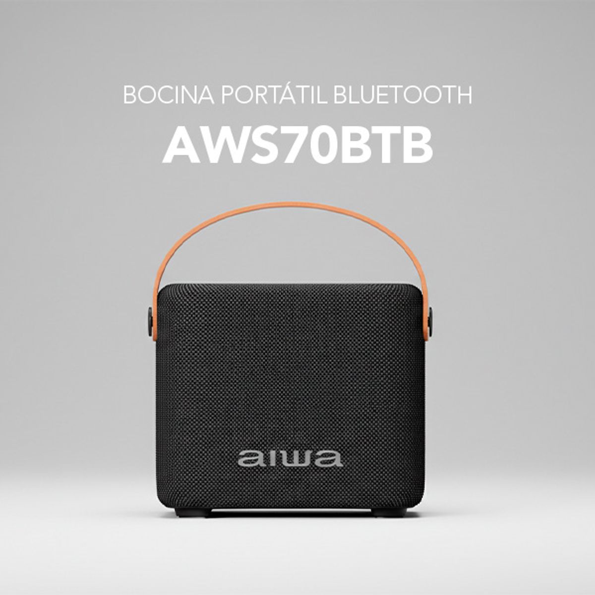 AIWA - AIWA AWSS70BTC NEGRO - PARLANTE BLUETOOTH PORTATIL CON PROYECTOR LUCES RGB - 7 WATTS