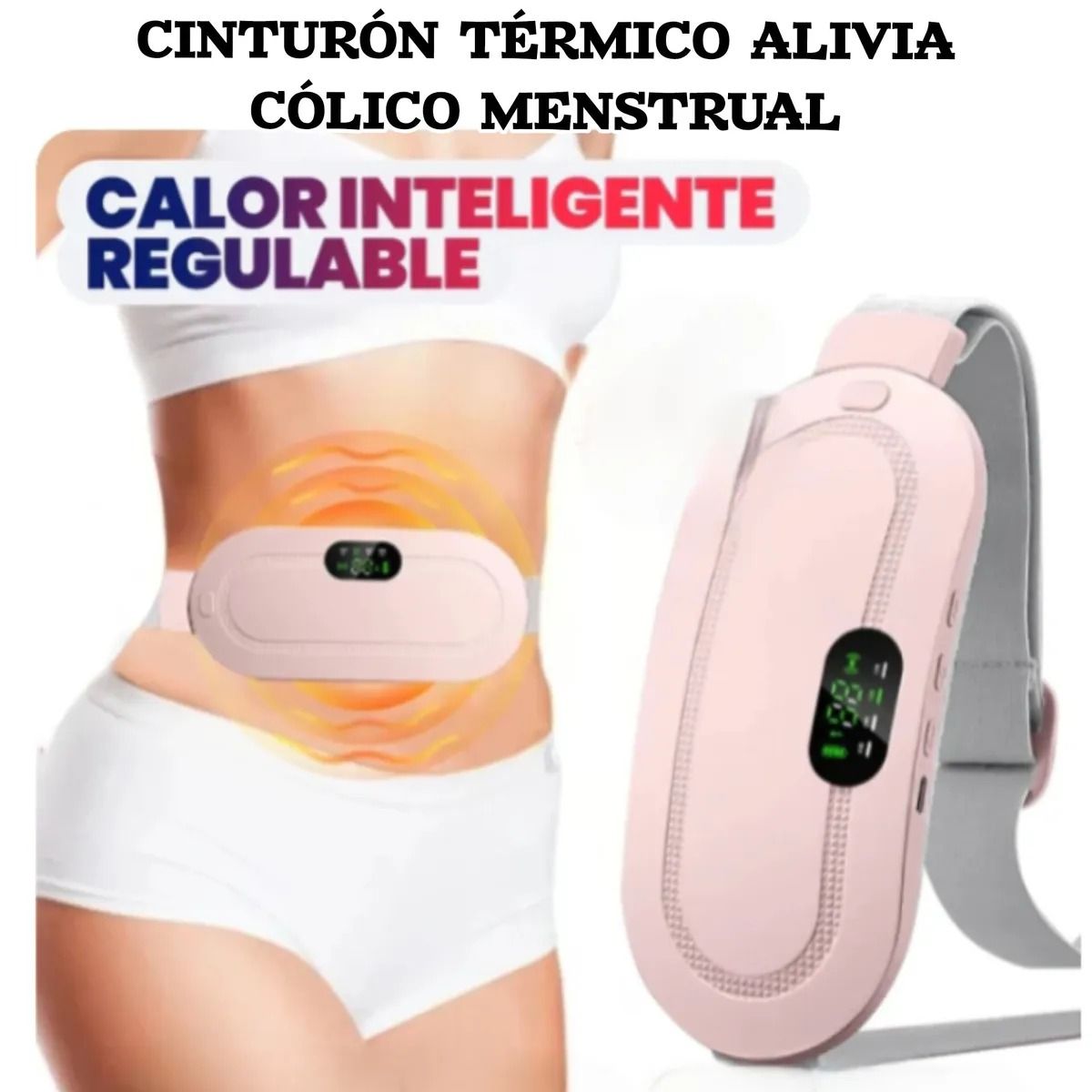 SM - CINTURON RECARGABLE PARA COLICOS MENSTRUALES PREMIUM