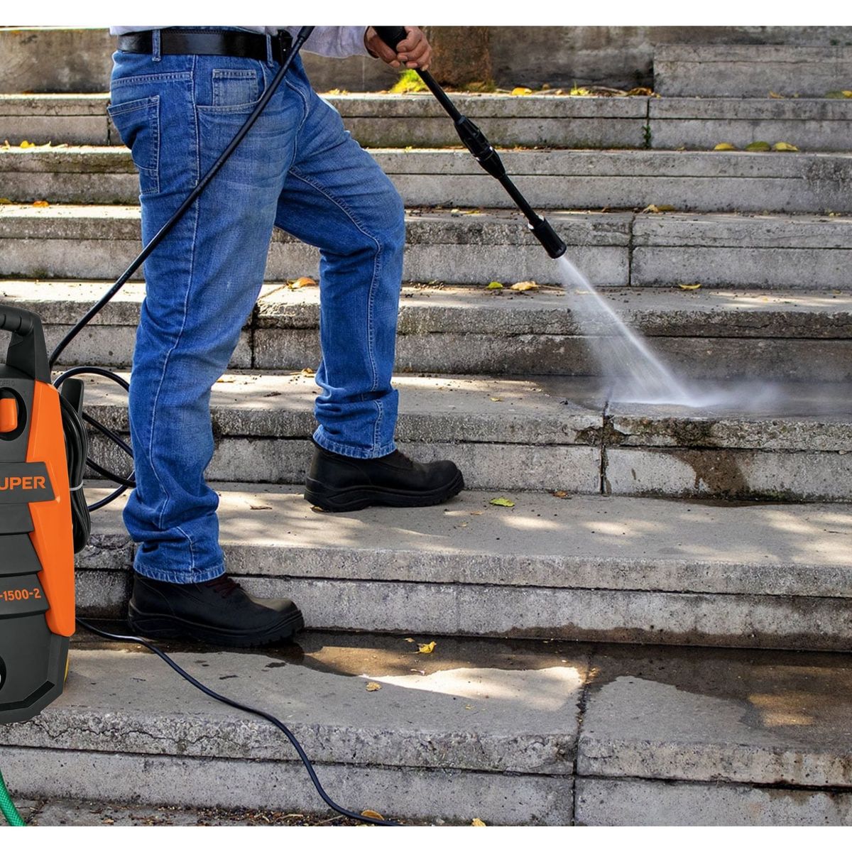 TRUPER - Combo hidrolavadora 1500PSI aspirador 12V