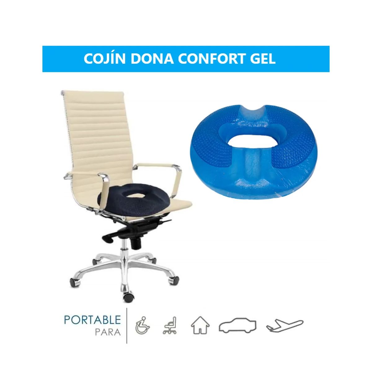 GENERICO - COJIN DONA CONFORT VISCOELASTICA PREMIUM