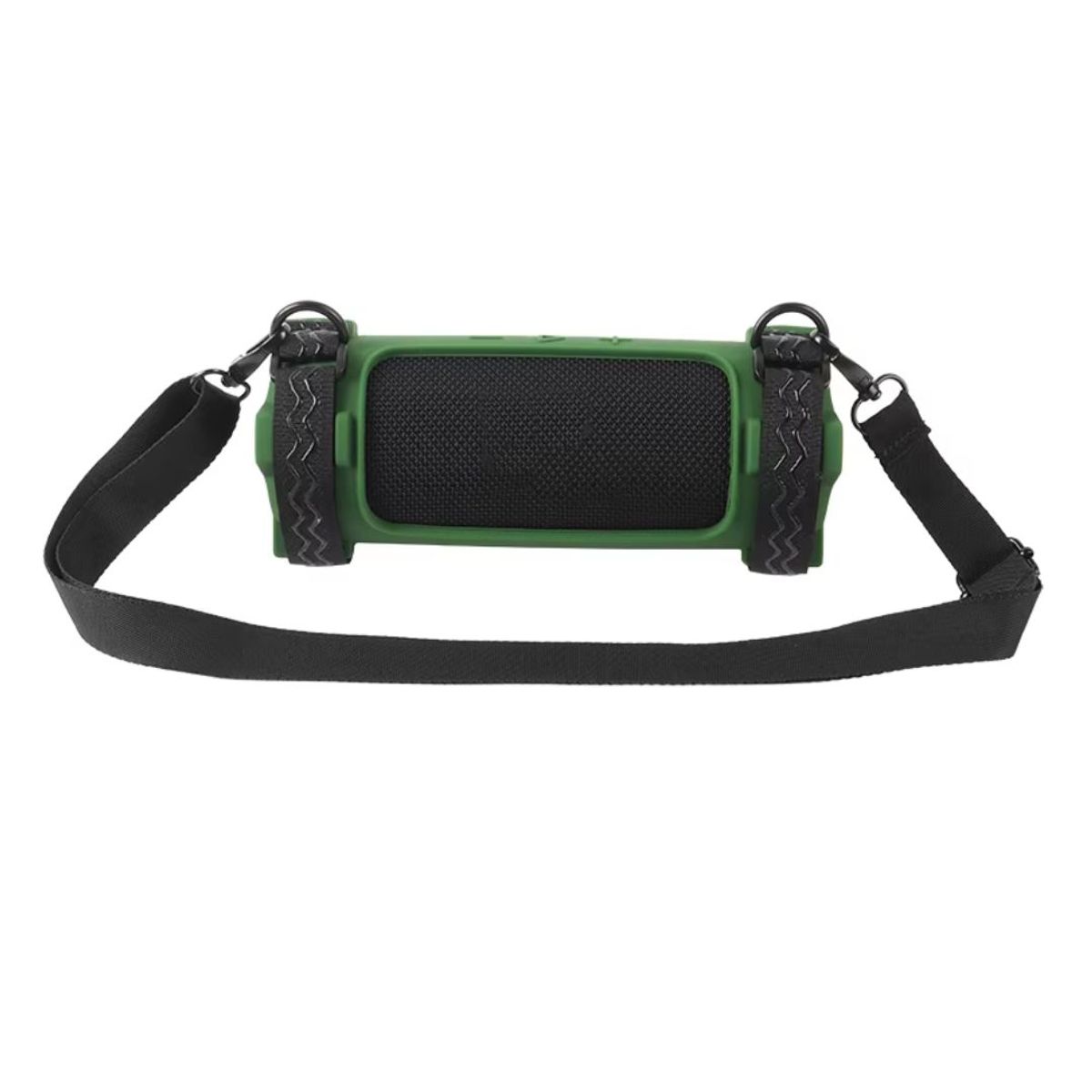 GENERICO - FUNDA CASE PROTECTOR SILICONA CON CORREA PARA JBL FLIP 7 VERDE