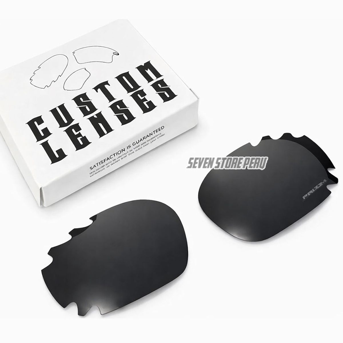 CUSTOM - Lunas repuesto para lentes de sol compatibles Racing Jacket OO9171 - Negro