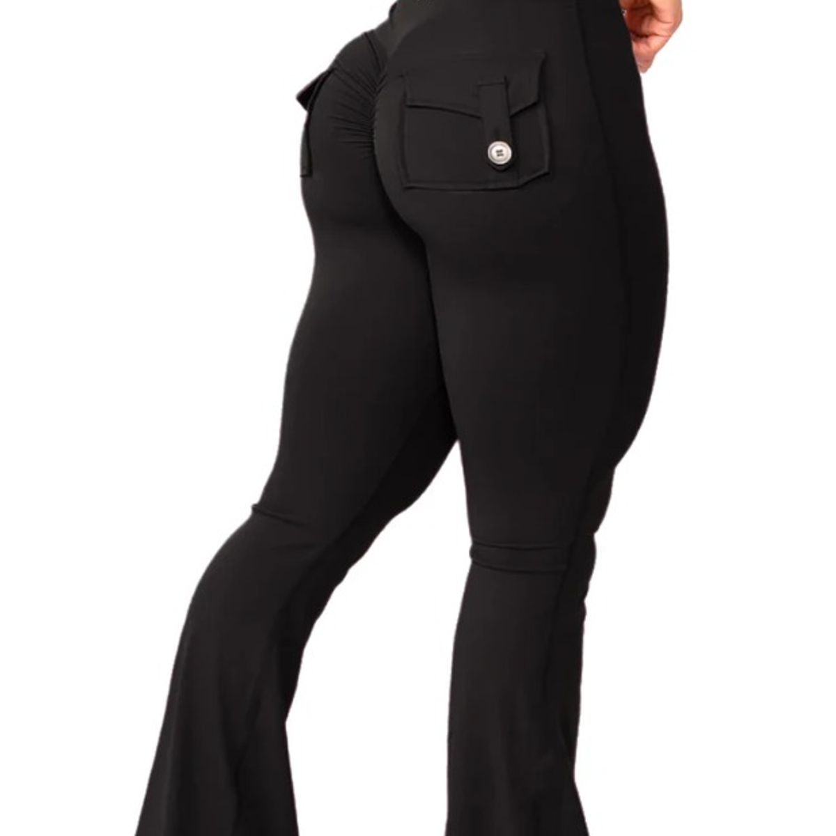 GENERICO - Leggings cargo acampanados con bolsillos