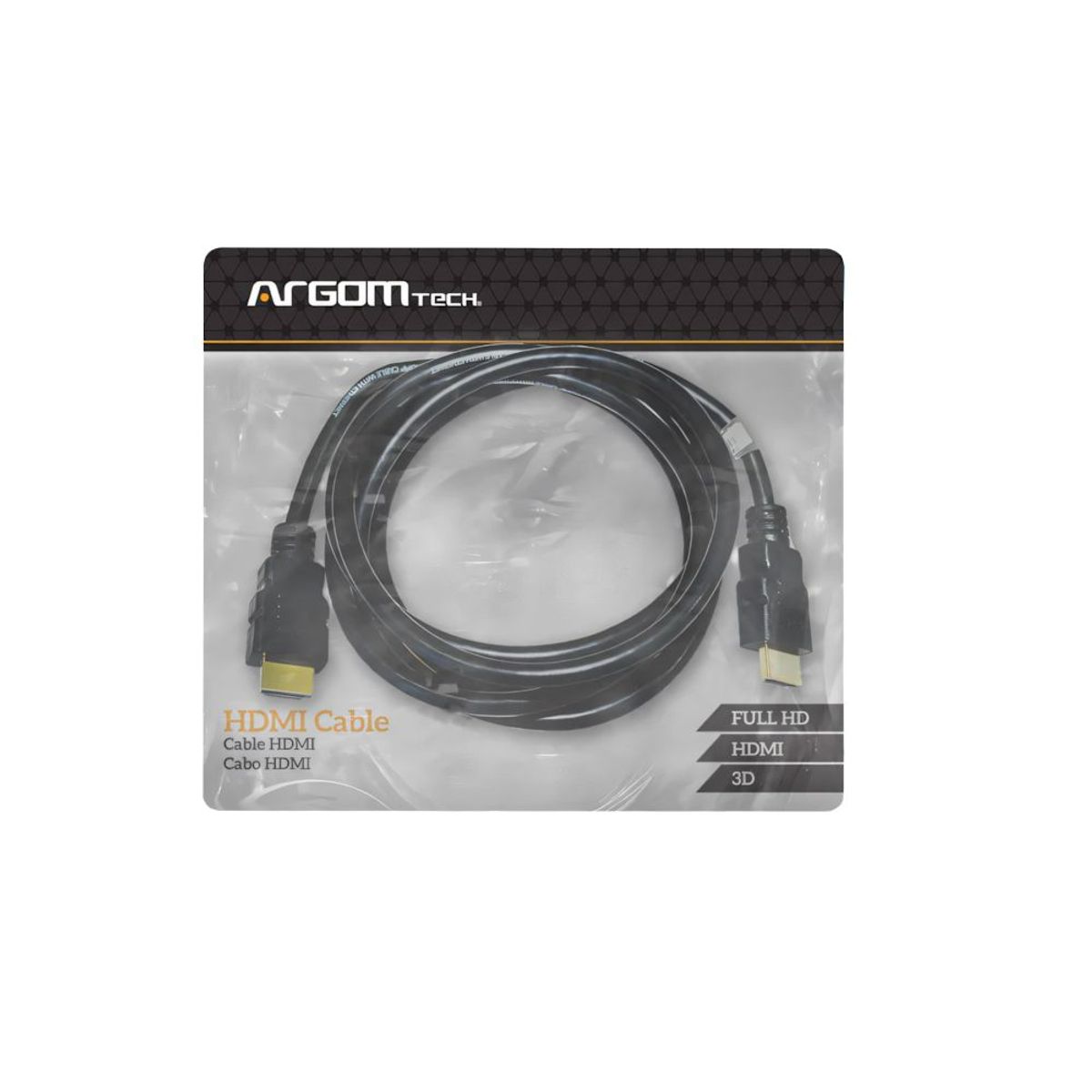 ARGOMTECH - CABLE HDMI A HDMI M/M 3 METROS