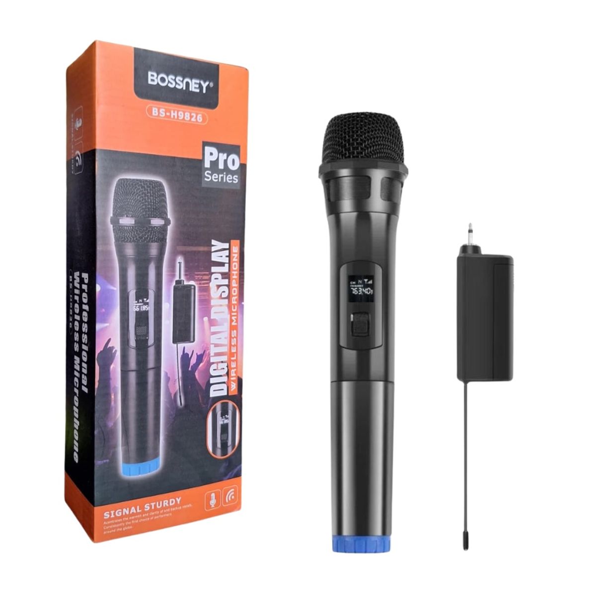 GENERICO - Microfono Inalambrico Serie Pro BS-H9826 Bossney