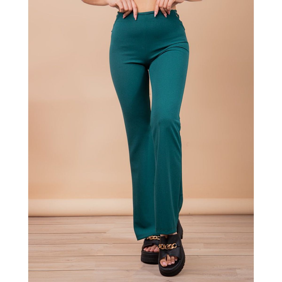 NEBULA - Pantalon Jessi - Nébula - Verde