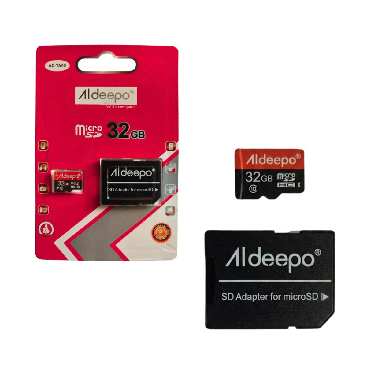 GENERICO - Memoria MicroSDHC 32 Gb con adaptador SD Aldeepo AD-TA05