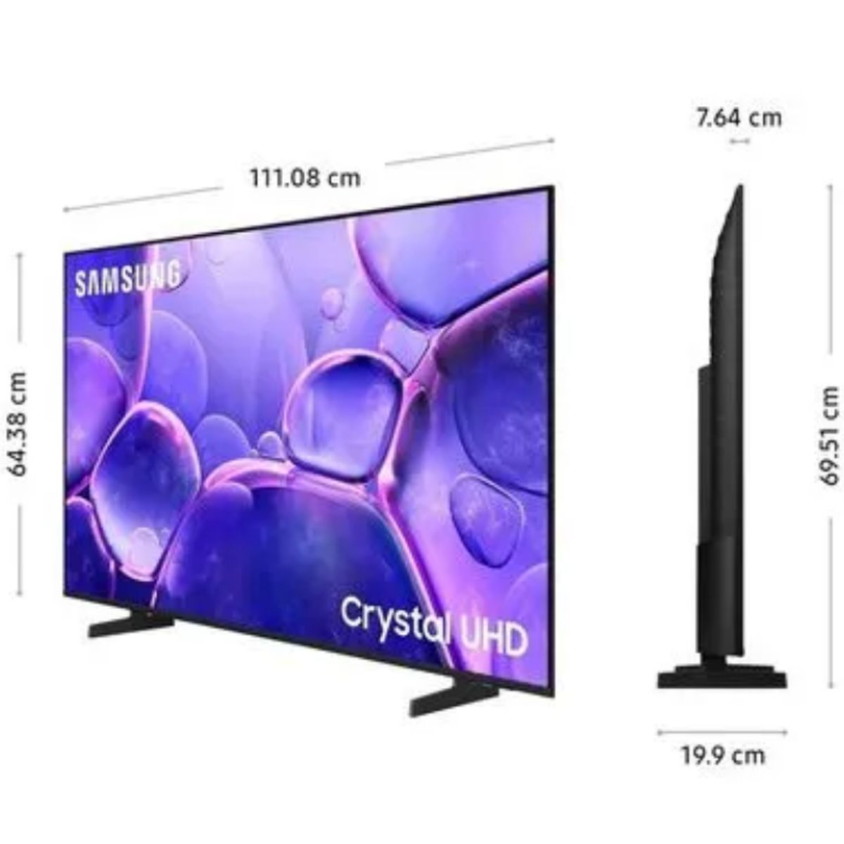 SAMSUNG - Televisor Samsung 50 Crystal Uhd U8000F Smart Tv 2025 + Antena Digital