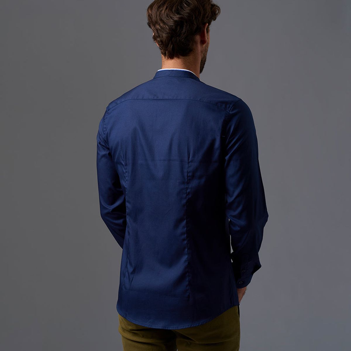 Mbo - Camisa Manga Larga 100% Algodón Slim Fit Hombre MBO