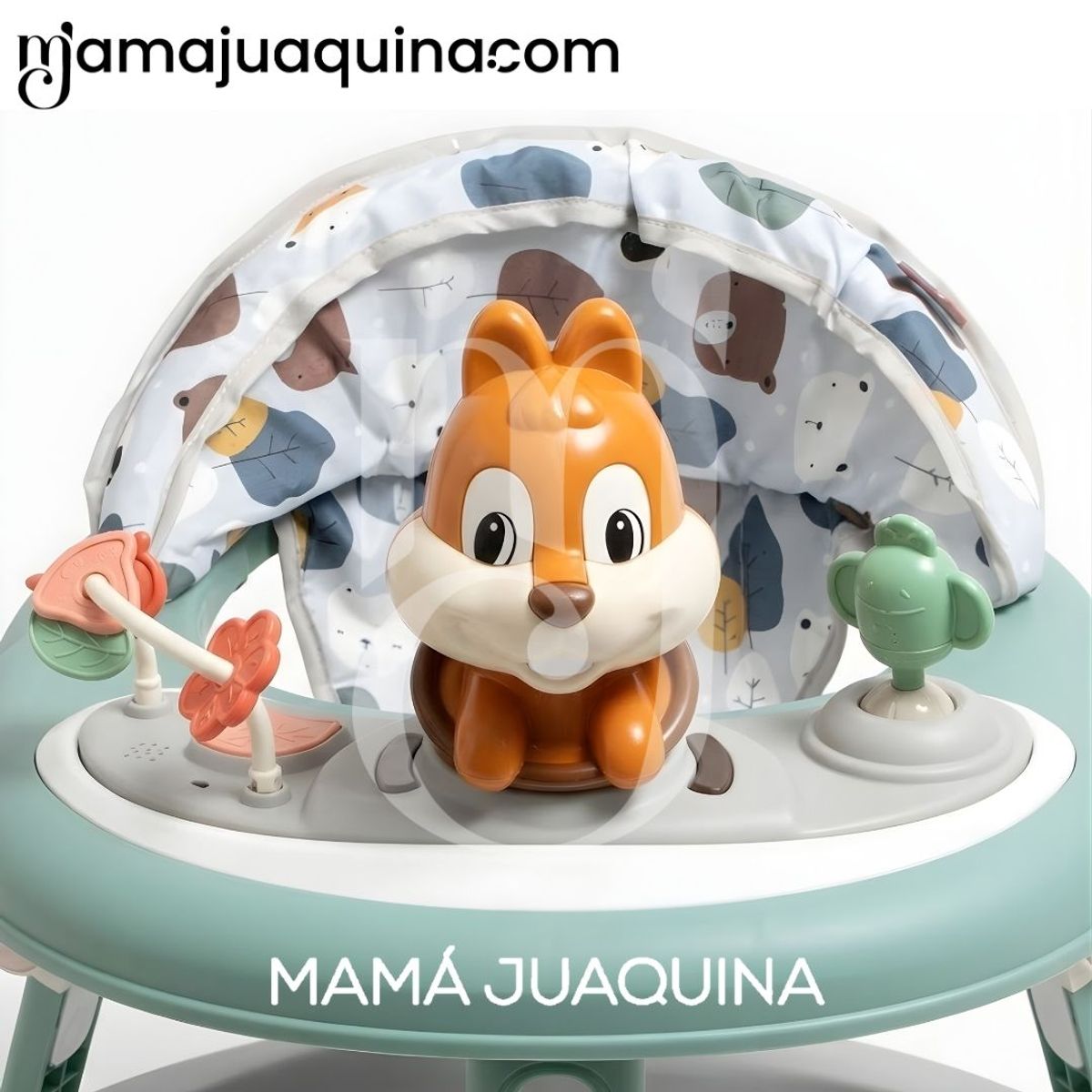 BABY - Andador con Tablero Didáctico «NUTTY II» Edición Especial Green & Gray