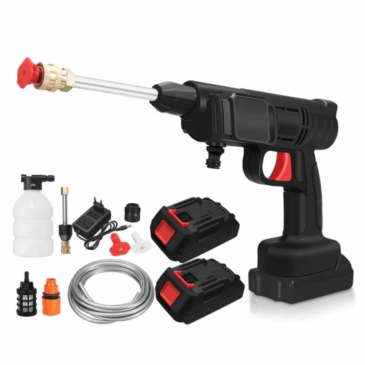 Pistola Hidrolavadora 48V Doble Batería Portatil Carro Auto, marca GENERICO - Foto Principal