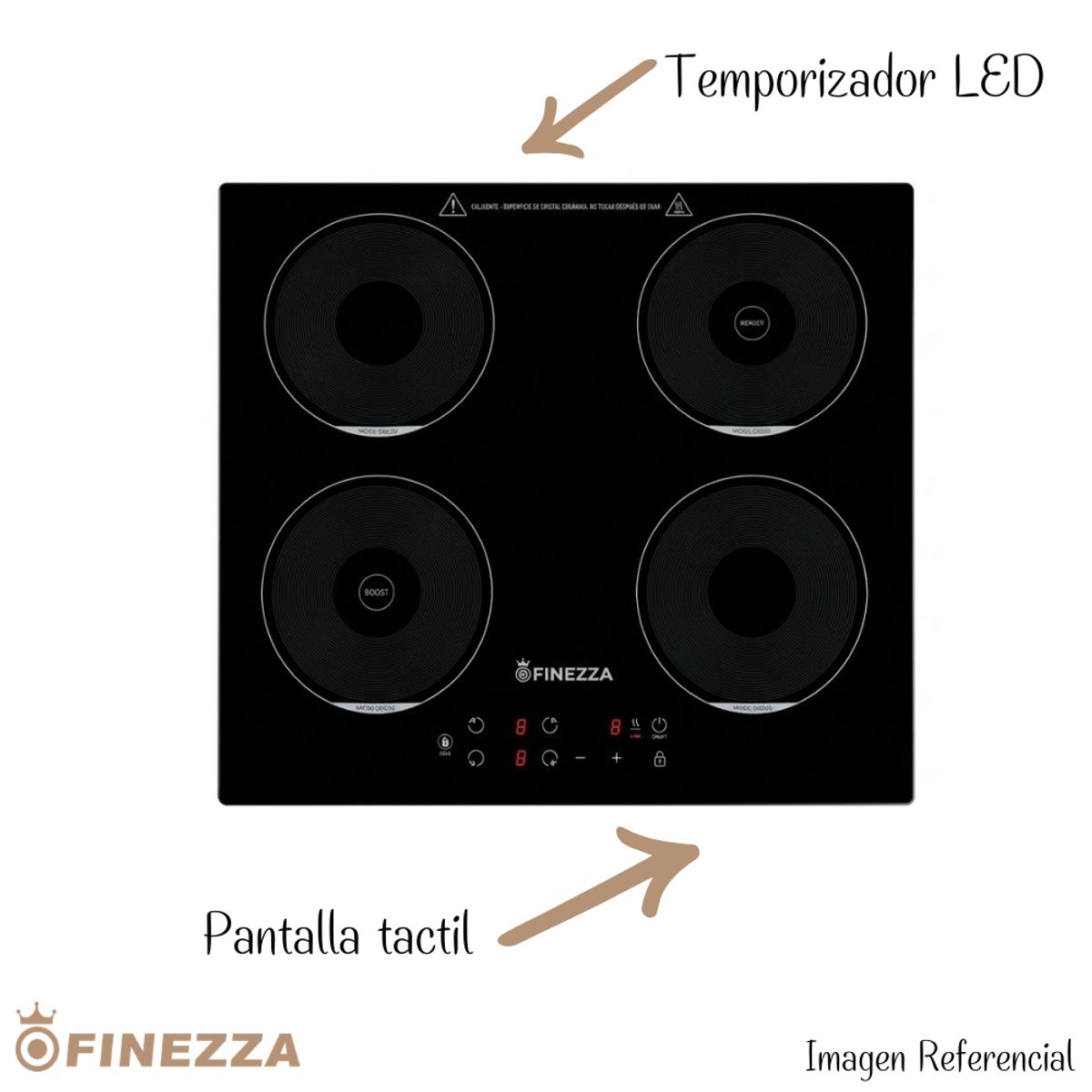 FINEZZA - Cocina De Induccion 4 Hornilla Finezza - FZ-318IN4