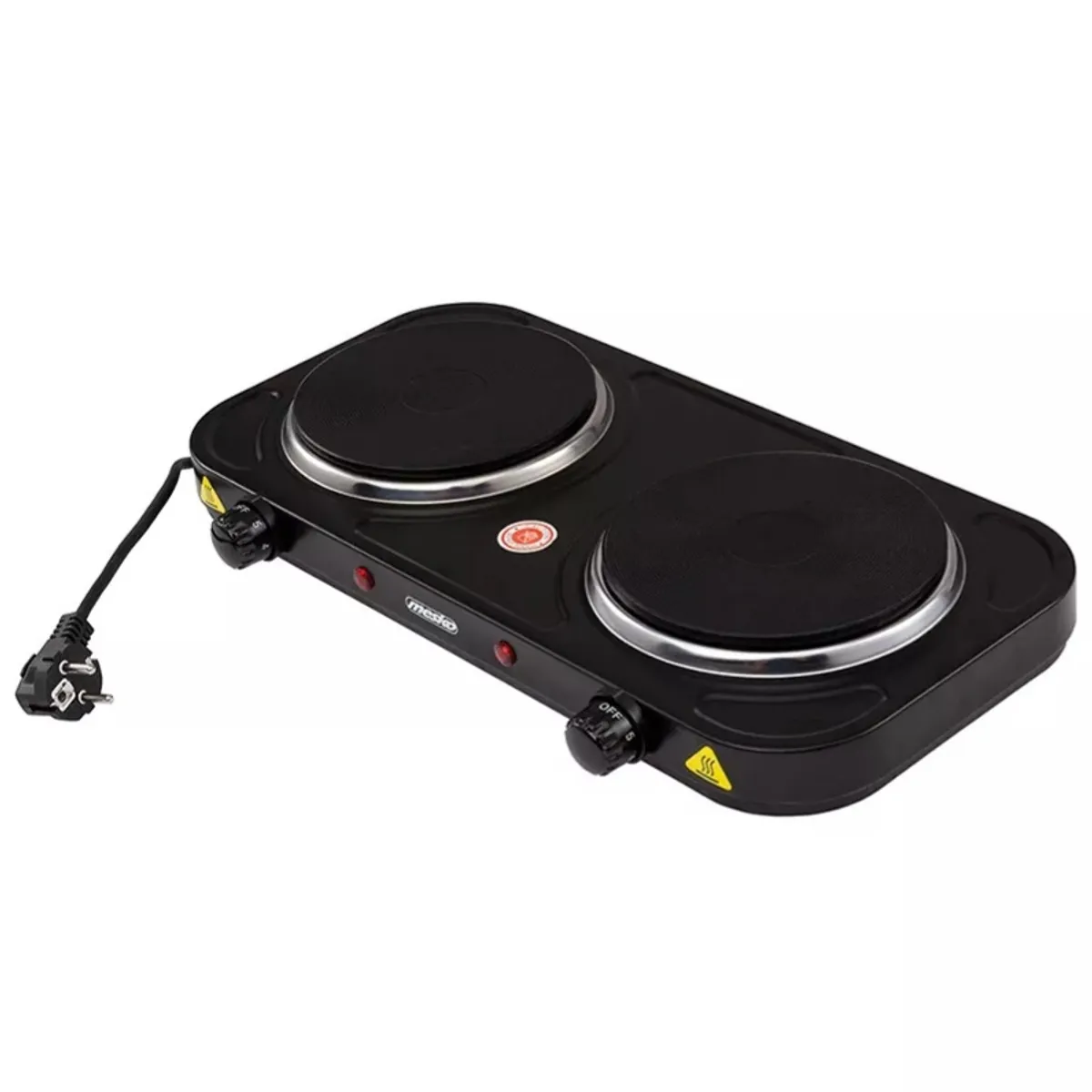 GENERICO - COCINA ELECTRICA DOBLE HORNILLA 3000W PORTATIL ANTIADHERENTE