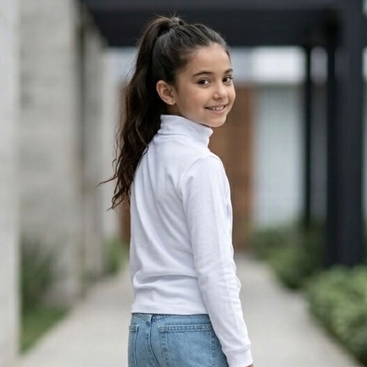 LE PETIT COMPANY - Polo Cafarena Niña Niño Blanco - 100 Algodón